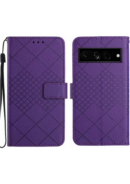 Google Pixel 7 Pro Için Flip Case Manyetik Kapak Kart Yuvası El ile Standı (Yurt Dışından)