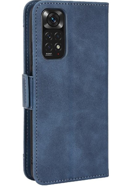 Xiaomi Redmi Için Not 11 4g Ayarlanabilir Ayrılabilir Kart Tutucu Manyetik Kapatma Deri Cüzdan Kapak (Yurt Dışından)