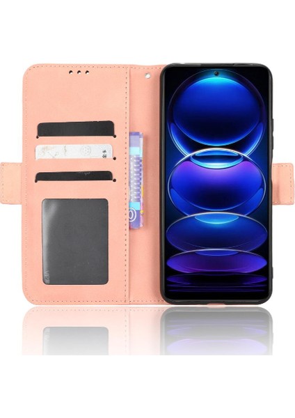 Xiaomi Redmi Için Not 12 5g Ayarlanabilir Ayrılabilir Kart Tutucu Manyetik Kapatma Deri Cüzdan Kapak (Yurt Dışından)