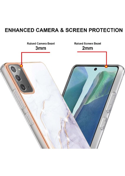 Samsung Galaxy Not 20 5g Ince Tpu Koruma Yumuşak Tampon Mermer (Yurt Dışından) fırsatları