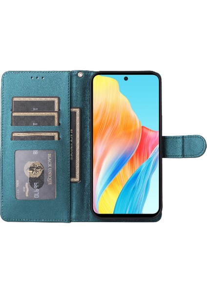 Mays Shop Oppo Oppo 4g Basit Iş Darbeye Dayanıklı Cüzdan Deri Kılıf Için Flip Case (Yurt Dışından)