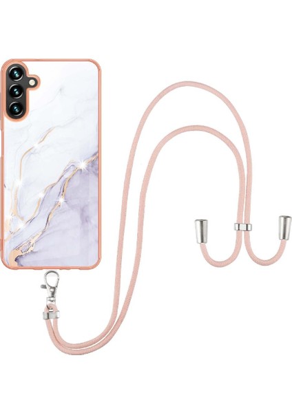 Samsung Galaxy A13 5g Mermer Anti-Scratch Yumuşak Crossbody Kordon (Yurt Dışından)