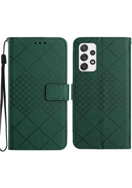 Samsung Galaxy A73 5g Manyetik Kapak Için Flip Case Cüzdan Pu Deri Kart (Yurt Dışından)
