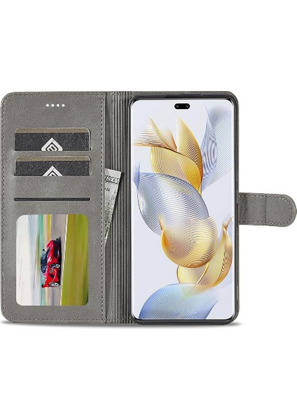 Tutucu Kart Yuvaları ile Onur 90 Pro Için Kılıf Cüzdan Buzağı Doku Flip (Yurt Dışından) indirimleri