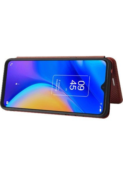 Mays Shop Tcl 20SE Tam Koruma Kartı Ekleme Deri Folio Flip Case Için Kılıf (Yurt Dışından)