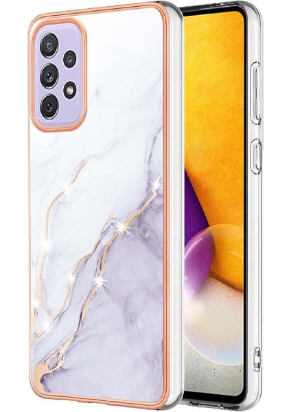 Samsung Galaxy A73 5g Yumuşak Tampon Koruma Mermer Desen Ince (Yurt Dışından)