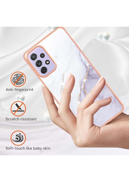 Samsung Galaxy A73 5g Yumuşak Tampon Koruma Mermer Desen Ince (Yurt Dışından) fırsatları