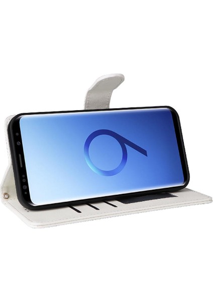 Samsung Galaxy S9 Artı Flip Kapak Için Flip Case Basit Iş Deri (Yurt Dışından)