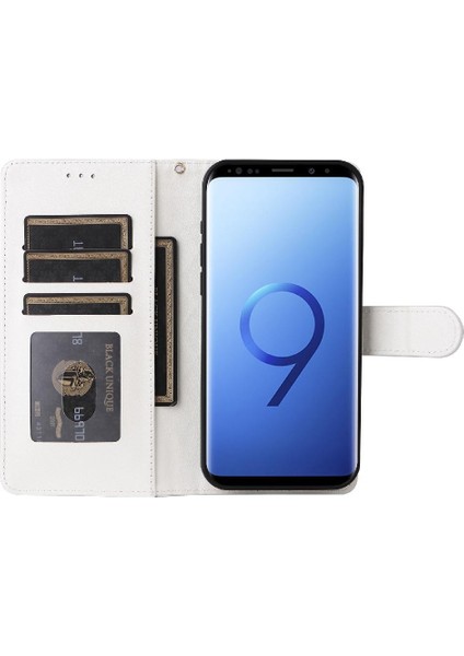 Samsung Galaxy S9 Artı Flip Kapak Için Flip Case Basit Iş Deri (Yurt Dışından)
