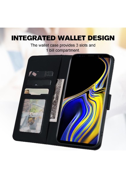 Samsung Galaxy Not 9 Kılıf Için Kılıf Basit Iş Cüzdan Flip (Yurt Dışından) modelleri