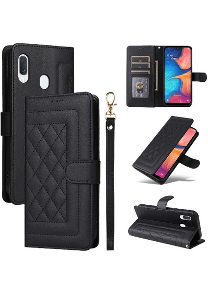 Samsung Galaxy A20E Darbeye Kapak Kapak Deri Kılıf Için Flip Case (Yurt Dışından)