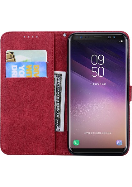 Samsung Galaxy S8 Artı Kart Yuvası Standı ile Flip Telefon Kılıfı (Yurt Dışından)