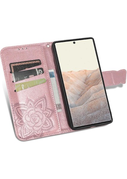 Google Pixel 6 Pro Cüzdan Kanat Iş Çok Renkli Kelebek Için Kılıf (Yurt Dışından)