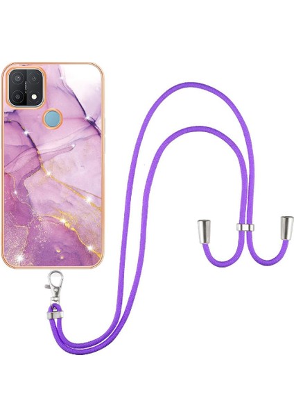 Oppo A15 Için KILIF/A15S Crossbody Kordon Askısı Tampon Mermer Anti-Scratch (Yurt Dışından) modelleri