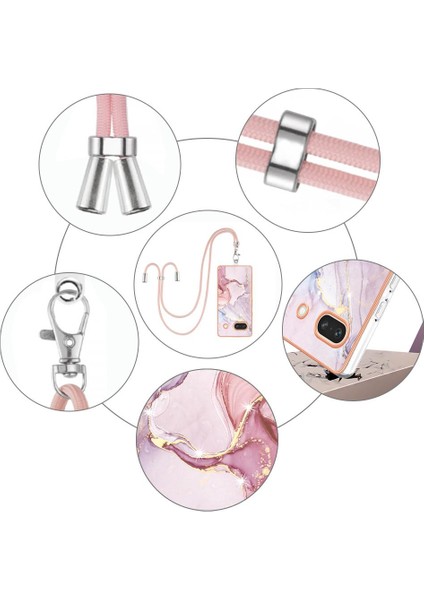 Google Piksel 7A Crossbody Kordon Askısı Tampon Anti-Scratch Yumuşak (Yurt Dışından) modelleri