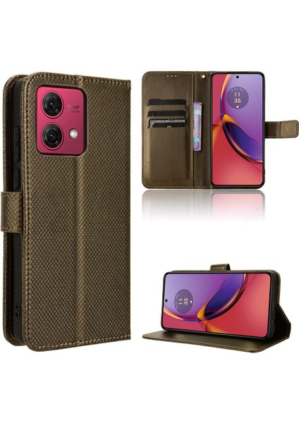 Motorola Moto G84 5g Kart Tutucu Kapak Kickstand Manyetik Cüzdan (Yurt Dışından)