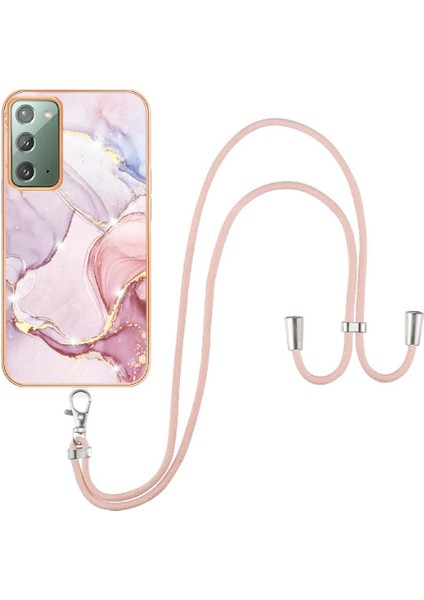 Samsung Galaxy Not 20 Için Kılıf 5g Mermer Tampon Crossbody Kordon Askısı (Yurt Dışından) fırsatları