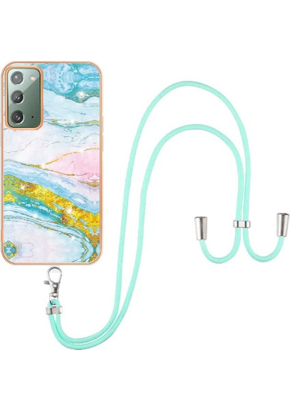Samsung Galaxy Not 20 Için Kılıf 5g Mermer Tampon Crossbody Kordon Askısı (Yurt Dışından) fırsatları