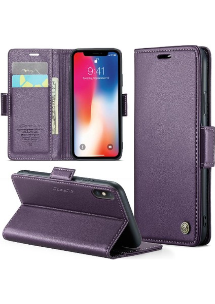 IPhone X/xs Kickstand Darbeye Dayanıklı Durumda Kart Yuvası Cüzdan (Yurt Dışından)