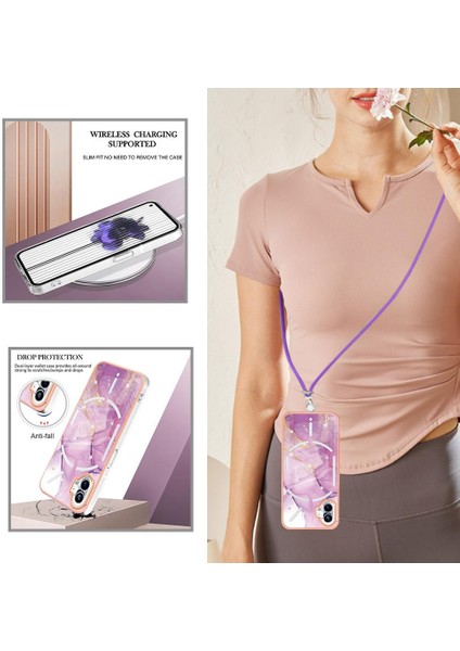 Nothing Kılıf Telefon 1 Anti-Scratch Yumuşak Crossbody Kordon Askısı Mermer (Yurt Dışından) fırsatları