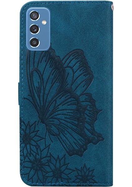 Samsung Galaxy M52 5g Için Kılıf Kart Yuvası Standı Deri ile Büyük Kelebek (Yurt Dışından) modelleri