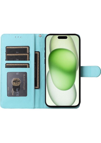 Iphone 15 Için Flip Case Artı Basit Iş Deri Kılıf Kapak Çevirin (Yurt Dışından) modelleri