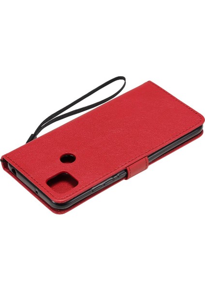 Kart Yuvası ile Xiaomi Redmi 9c Için Flip Case Iş Cüzdan Telefon Kılıfı (Yurt Dışından)