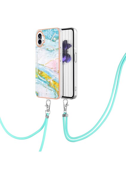 Nothing Kılıf Telefon 1 Anti-Scratch Yumuşak Crossbody Kordon Askısı Mermer (Yurt Dışından)