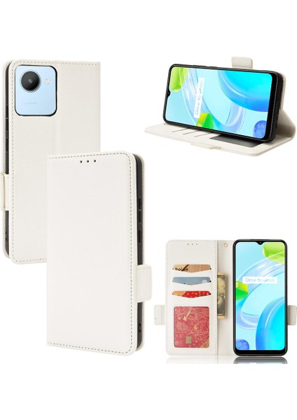 Realme C30 Cüzdan Kart Yuvaları Için Kılıf Tutucu Pu Deri Manyetik Yan (Yurt Dışından) fiyatları