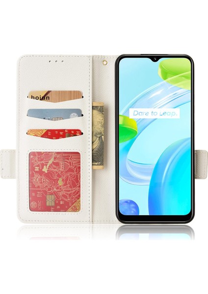 Realme C30 Cüzdan Kart Yuvaları Için Kılıf Tutucu Pu Deri Manyetik Yan (Yurt Dışından) fırsatları