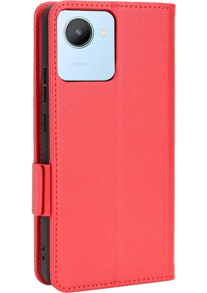 Realme C30 Cüzdan Kart Yuvaları Için Kılıf Tutucu Pu Deri Manyetik Yan (Yurt Dışından) indirimleri