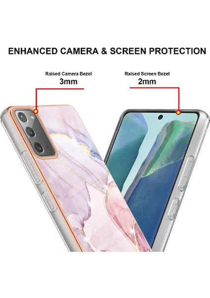 Samsung Galaxy Not 20 5g Ince Tpu Koruma Yumuşak Tampon Mermer (Yurt Dışından) modelleri