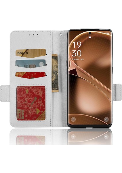 Oppo Bulmak Için Kılıf X6 Pro Cüzdan Yan Toka Pu Deri Kart Yuvaları Tutucu (Yurt Dışından)