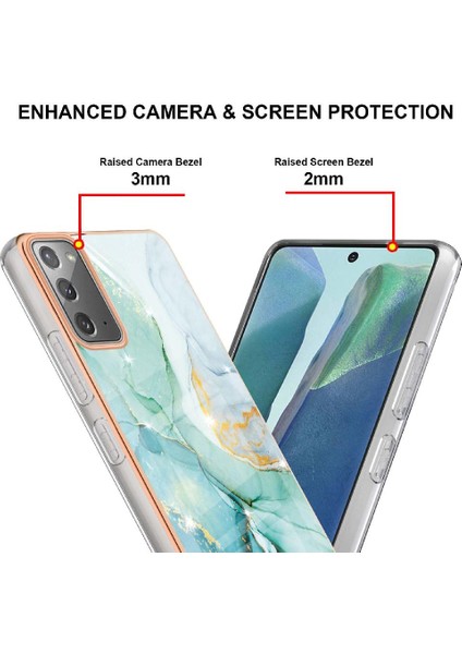 Samsung Galaxy Not 20 5g Ince Tpu Koruma Yumuşak Tampon Mermer (Yurt Dışından) modelleri