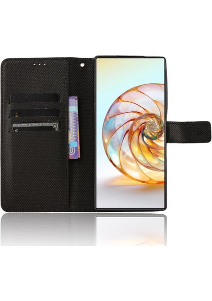 Nubia Z60 Ultra Kart Tutucu Manyetik Cüzdan Kapak Kickstand Için Kılıf (Yurt Dışından)