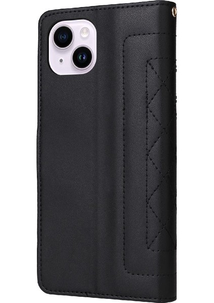 Iphone 14 Için Flip Case Artı Kapak Kapak Kılıf Cüzdan Basit (Yurt Dışından) modelleri