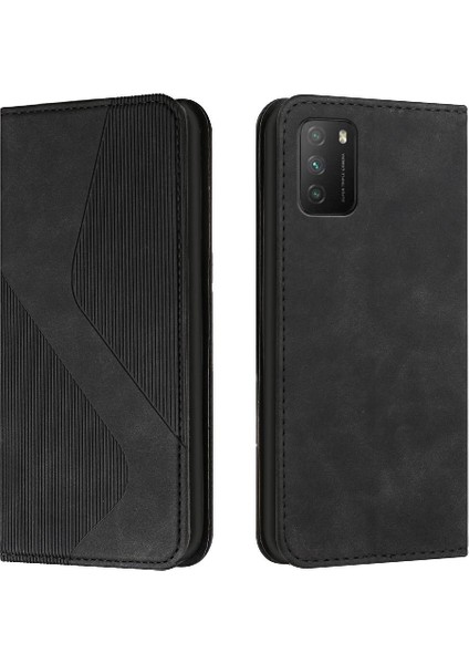 Xiaomi Redmi 9t Için Kılıf Folio Kapak Cüzdan Kickstand Manyetik Pu Deri (Yurt Dışından)