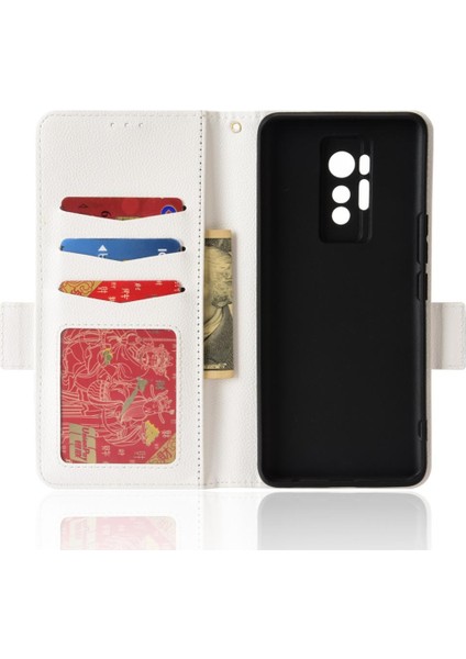 Tecno Phantom x Kart Yuvaları Için Kılıf Tutucu Pu Deri Cüzdan Yan Toka (Yurt Dışından)