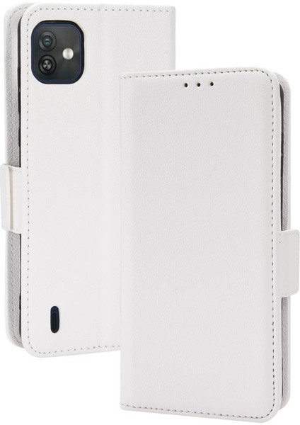 Wiko Y82 Manyetik Yan Toka Pu Deri Cüzdan Kart Yuvaları Tutucu (Yurt Dışından)