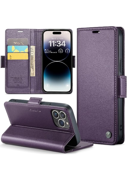 IPhone 14 Için Caseme Durumda Pro Kickstand Cüzdan Kılıf Darbeye Vaka Kartı (Yurt Dışından)