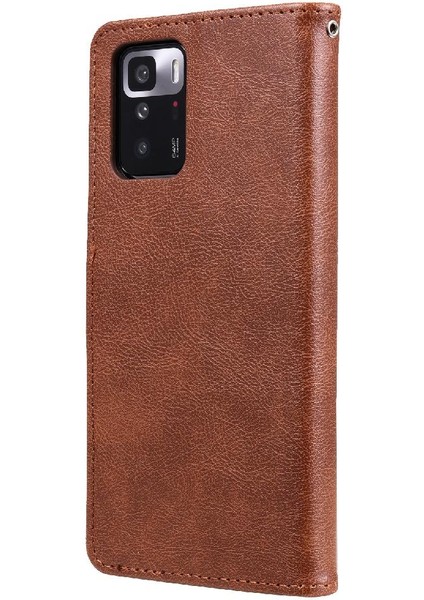 Xiaomi Redmi Not 10 Pro 5g Için Flip Case Iş Cüzdan Telefon Kılıfı ile (Yurt Dışından)