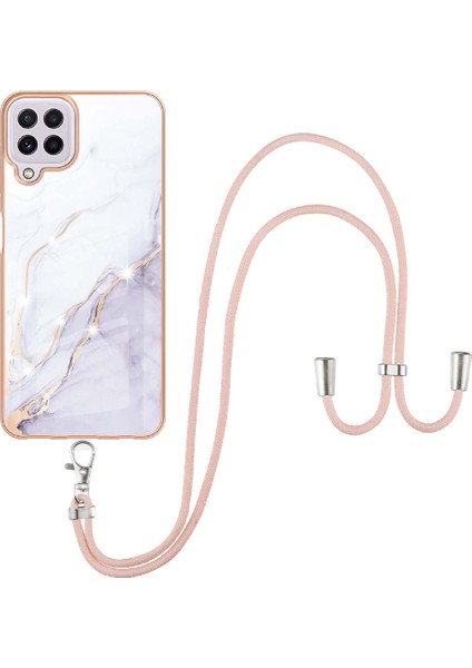 Samsung Galaxy A22 4g Mermer Crossbody Kordon Askısı Anti-Scratch Için Kılıf (Yurt Dışından) modelleri