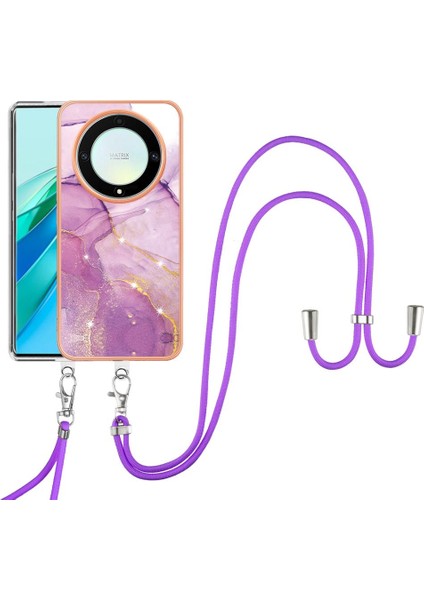 Onur Için Kılıf Sihirli 5 Lite Crossbody Kordon Askısı Mermer Anti-Scratch (Yurt Dışından) fırsatları