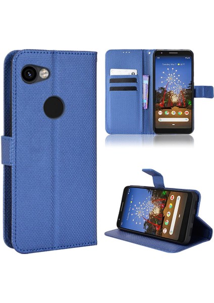 Google Piksel 3A Manyetik Cüzdan Kapak Kart Tutucu Kickstand Için Kılıf (Yurt Dışından)