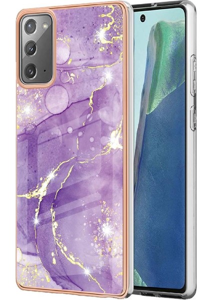 Samsung Galaxy Not 20 5g Ince Tpu Koruma Yumuşak Tampon Mermer (Yurt Dışından)