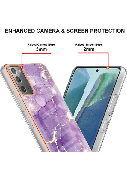 Samsung Galaxy Not 20 5g Ince Tpu Koruma Yumuşak Tampon Mermer (Yurt Dışından) modelleri
