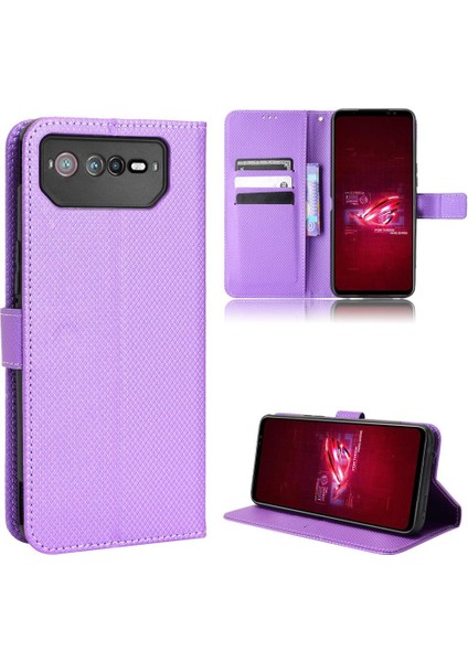 Asus Rog Telefon 6 Kickstand Manyetik Cüzdan Kapak Kart Tutucu Için Kılıf (Yurt Dışından)