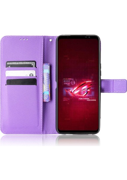 Asus Rog Telefon 6 Kickstand Manyetik Cüzdan Kapak Kart Tutucu Için Kılıf (Yurt Dışından)