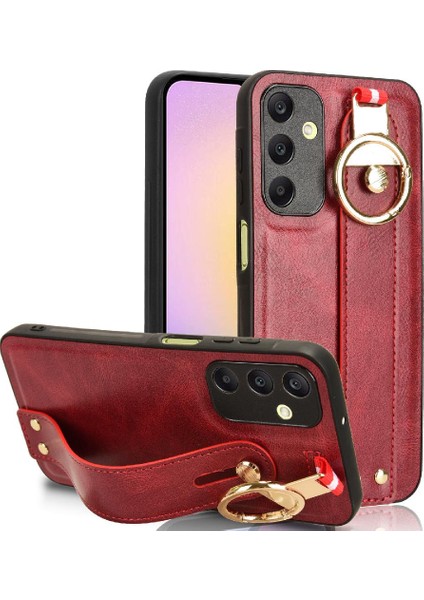 Samsung Galaxy A25 5g Premium Pu Deri Kolaylık Bilek Kayışı (Yurt Dışından)