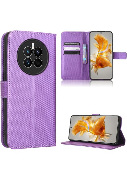 Huawei Mate 50 Için Kılıf Manyetik Cüzdan Kart Tutucu Kapak Kickstand (Yurt Dışından)